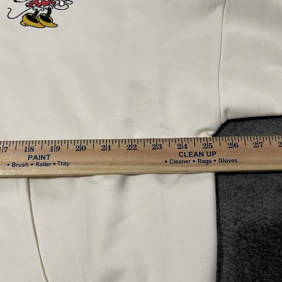 Levis Disney Sweatshirt Hoodie Adult XL Ivory Mickey Minnie Heavy Pullover NEW - Picture 6 of 16